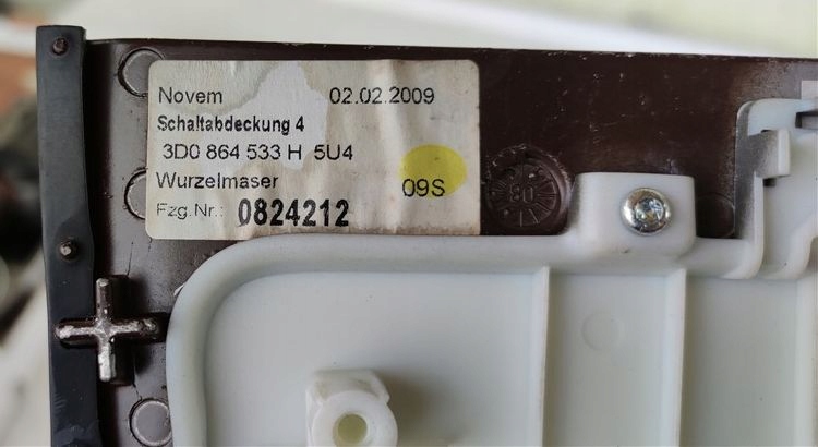 фото №9, Рамка dekor переключения передач vw phaeton 02-10 3d0959676t / 3d0864533