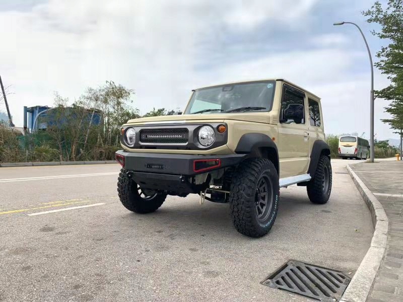 фото №10, Suzuki jimny 2018+ стальной задний бампер с освещением led snakeman 4wd