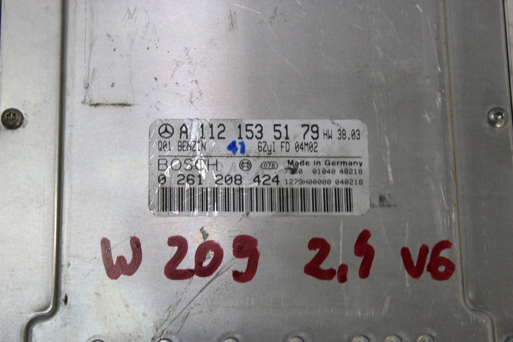 фото №10, Mercedes w209 2.4 v6 блок управления двигателя набор do запуск 1121535179