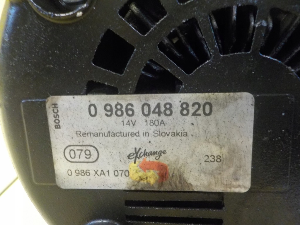 фото №5, Bmw e90 e60 x3 z4 2.5 b 325i 07r 218km n52b25 генератор 0986048820