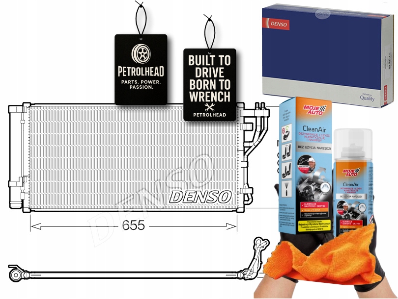 фото №1, Конденсатор kia optima iv 16- denso #petrolhead pro+ kit9