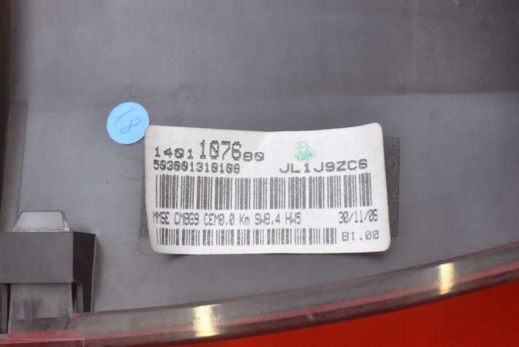 фото №9, Счетчик приборы eu 1401107680 citroen jumpy 2 ii 1.6 hdi 90 km 07-16