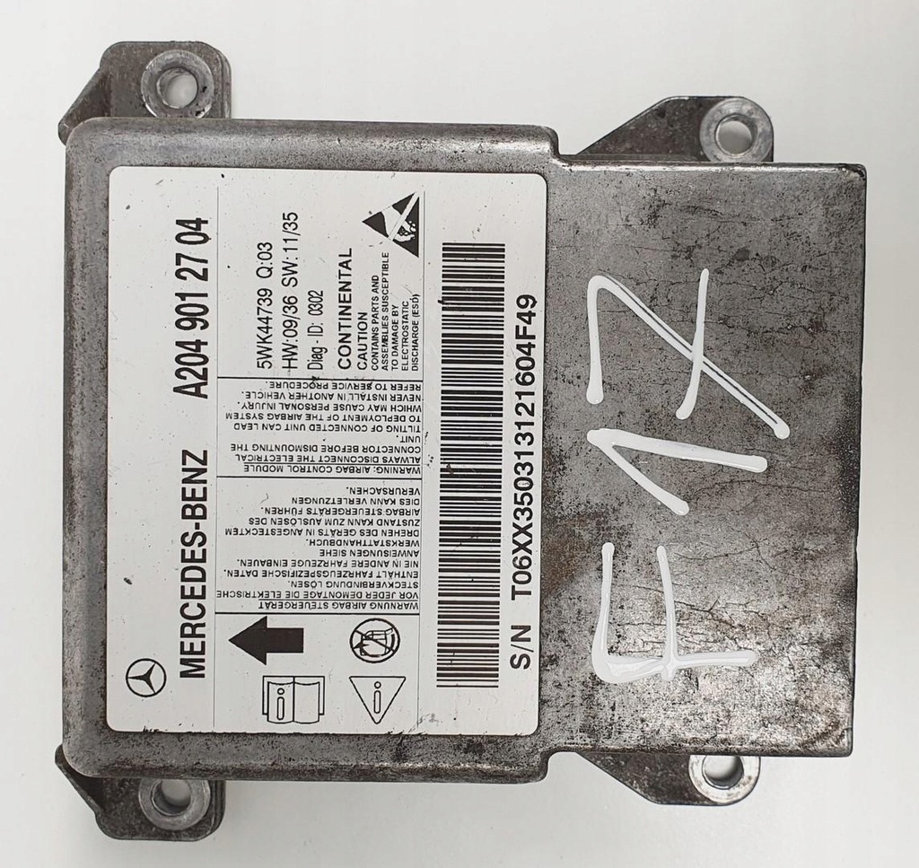 фото №1, Модуль блок керування подушка безпеки mercedes w204 a2049012704