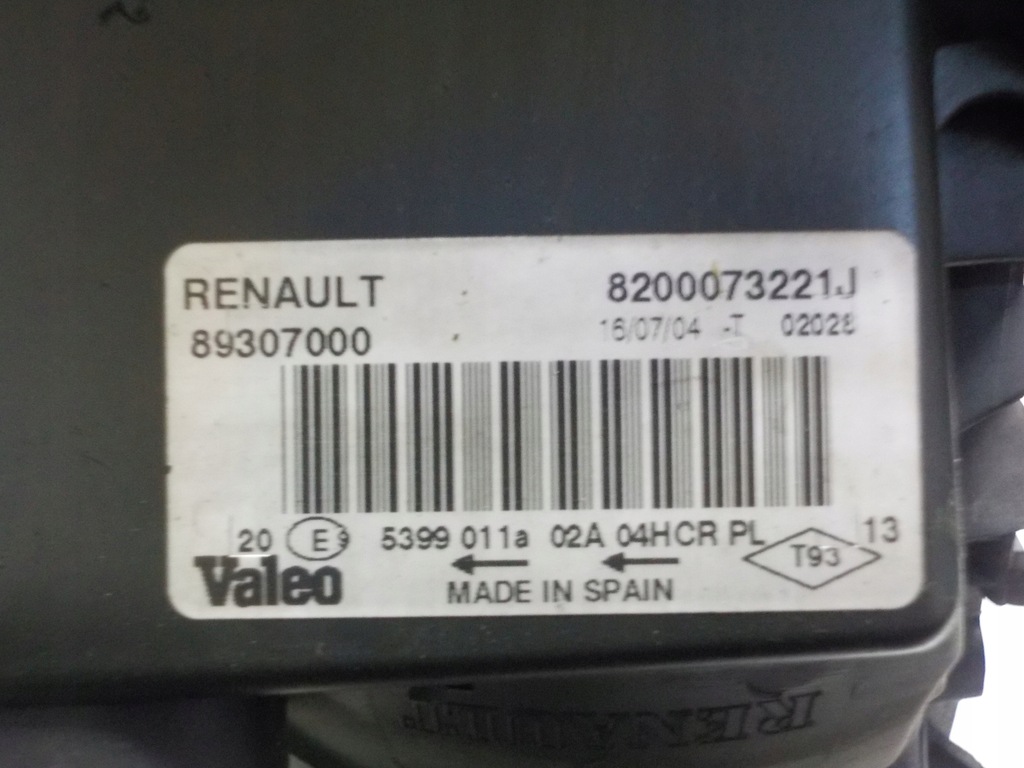 фото №6, Megane ii lift лампа права перед