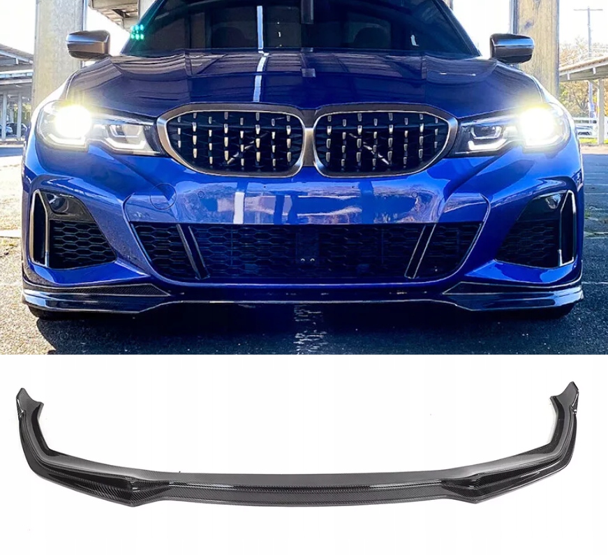 фото №11, Bmw g20 g21 18-22 накладка бампера спліттер m performance m sport карбон