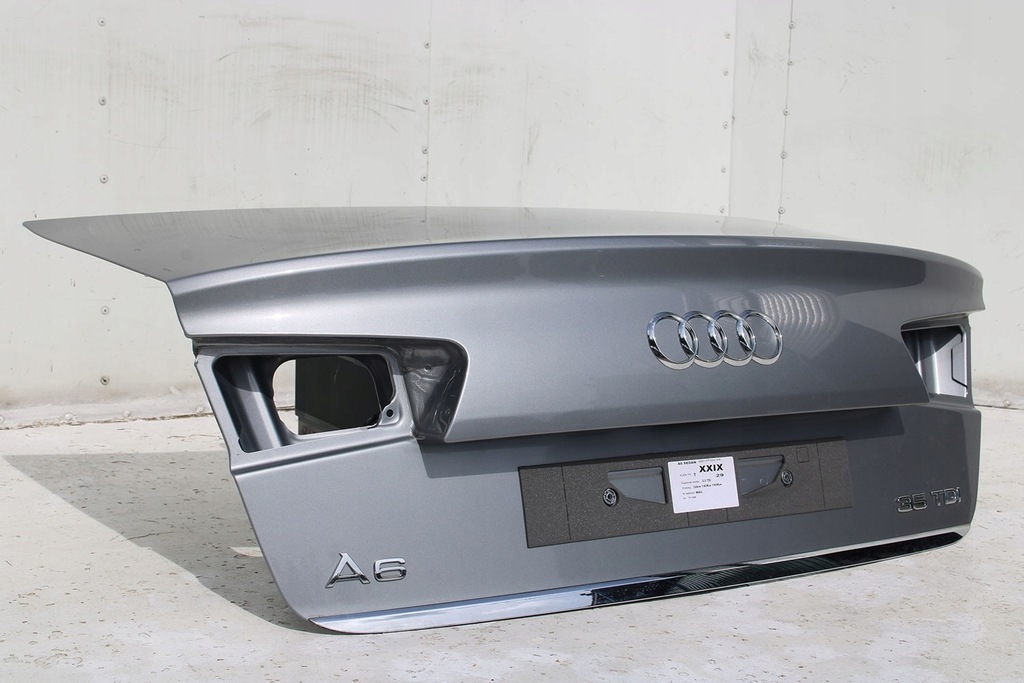 фото №7, Audi a6 sedan задняя бампер задний крышка багажника багажника 4g 4g5 лампы q2q2 lx7p серый