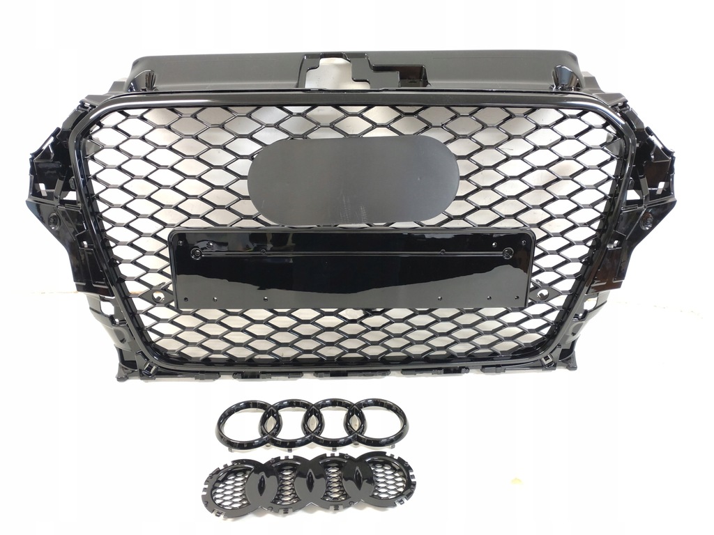 фото №9, Rs3 решётка радиатора audi a3 8v 2012-16 nowa решётка радиатора радиатора full black с pdc