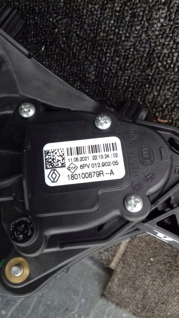 фото №3, Педаль гальма газу 180100879r renault captur ii