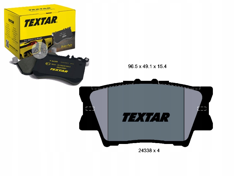 фото №1, Tex2433801 тормозные колодки ham. toyota задняя rav4 iii 06-/cam