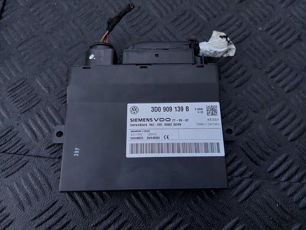 фото №7, Модуль блок управления комфорта kessy 3d0909139b porsche cayenne i 7l 9pa lift 3.6