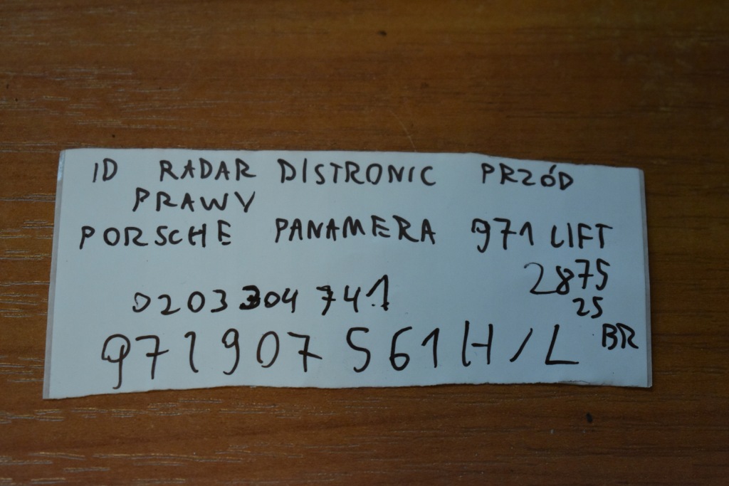 фото №3, Idealny радар distronic перед передний правый porsche panamera 971 lift 1