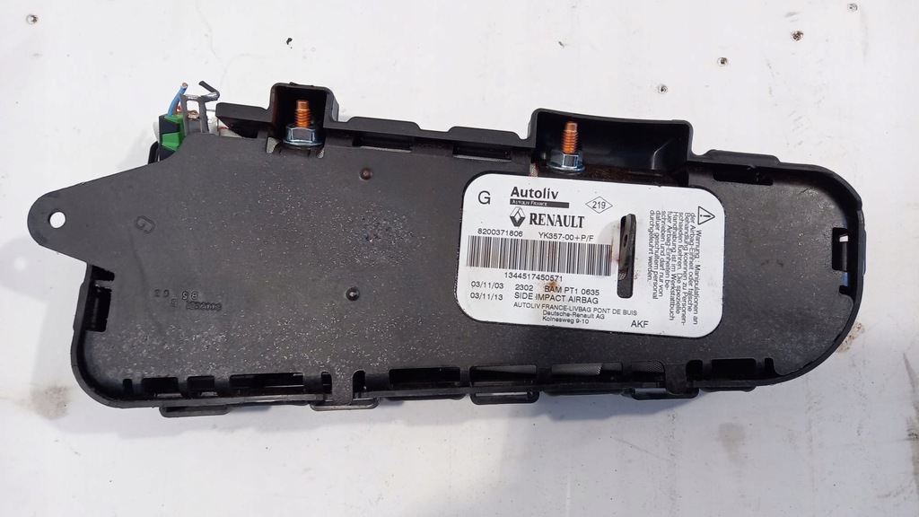 фото №1, Renault scenic ii megane ii подушка сидіння лівий подушка безпеки 8200371806 !!!