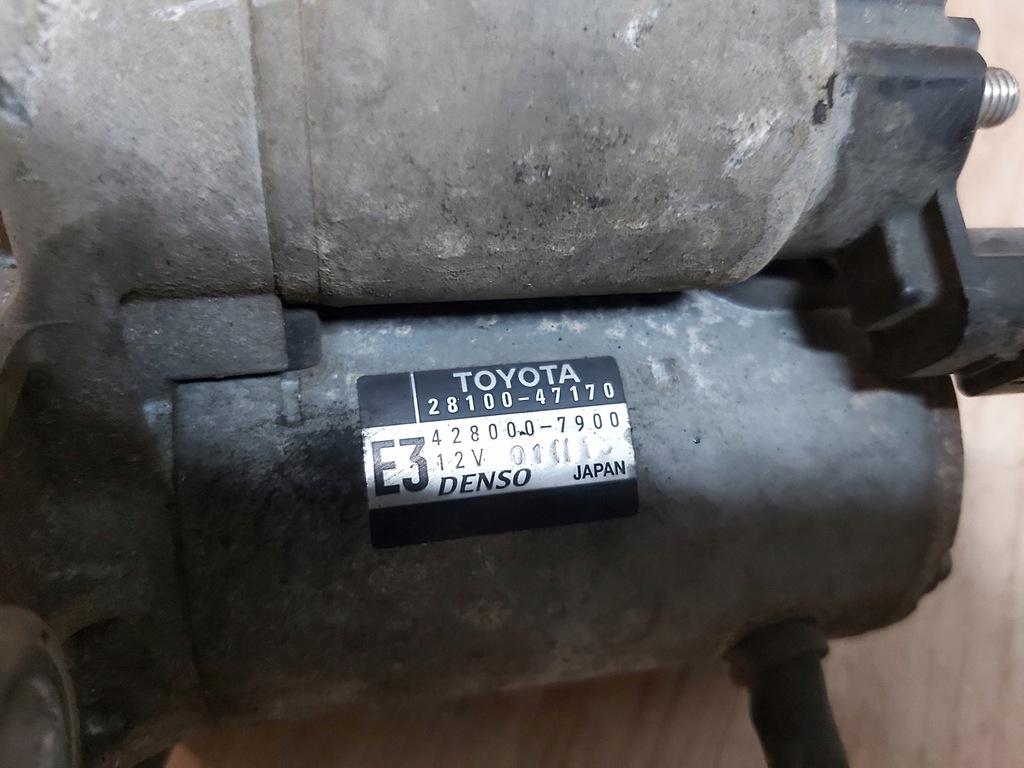 фото №5, Toyota verso s стартер 1,33 yaris iii 28100-47170