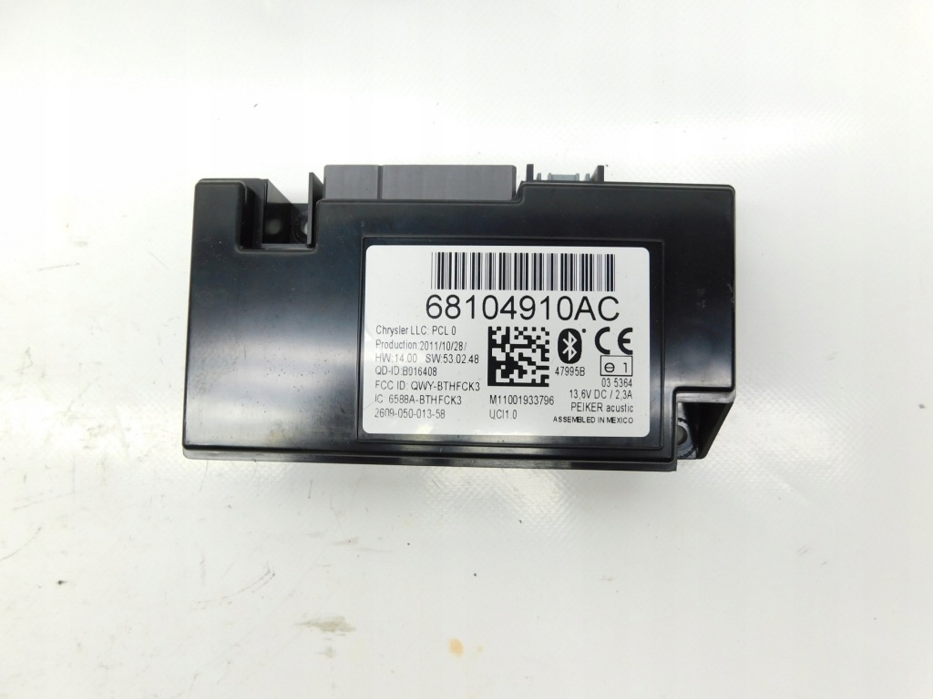 фото №1, Модуль bluetooth - jeep grand cherokee wrangler compass 68104910ac