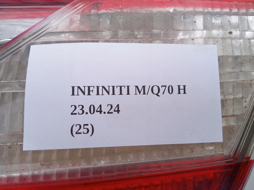 фото №7, Лампа w крышка правая задняя infiniti q70 m30d m35h m37 m56 przed lift