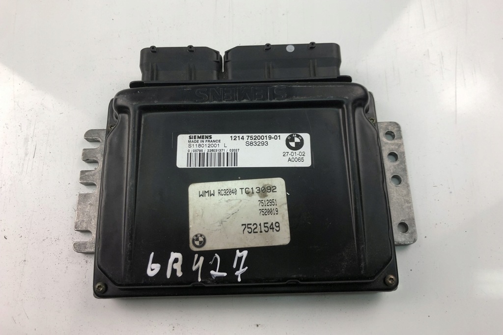 фото №3, Блок управляющий двигателя ecu mini cooper r50, r53 7520019 2002
