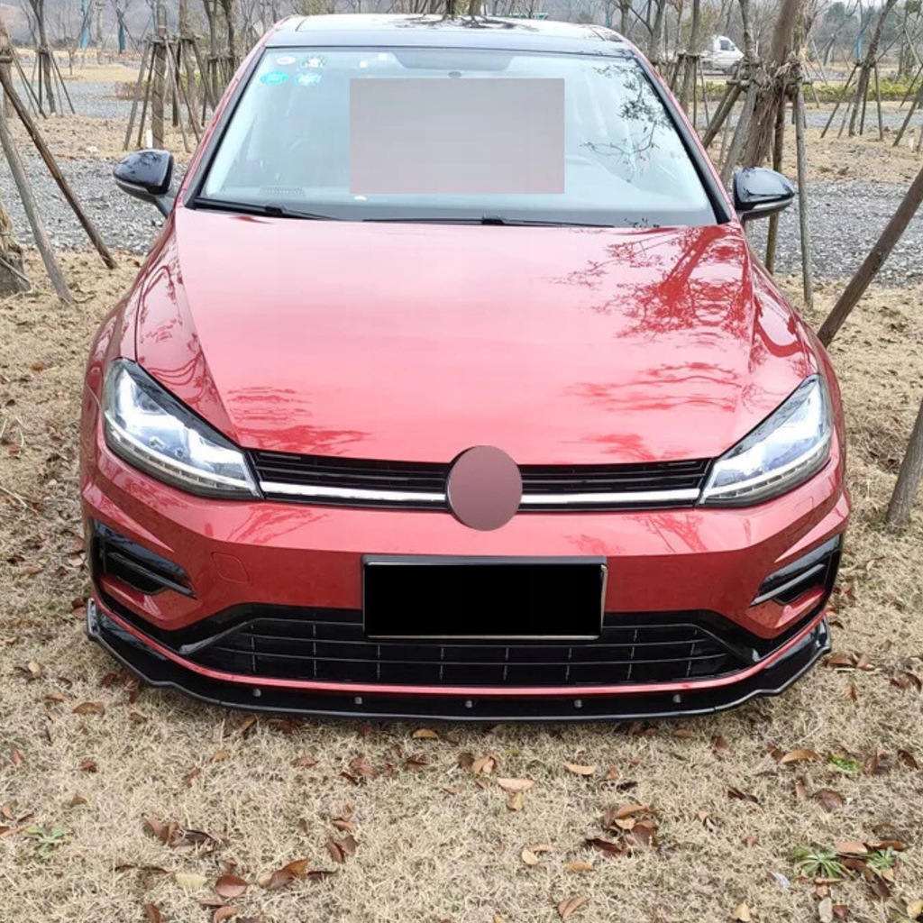 фото №13, Накладка бампера спліттер vw golf 7 vii 7.5 gti gtd r r-line чорний блиск