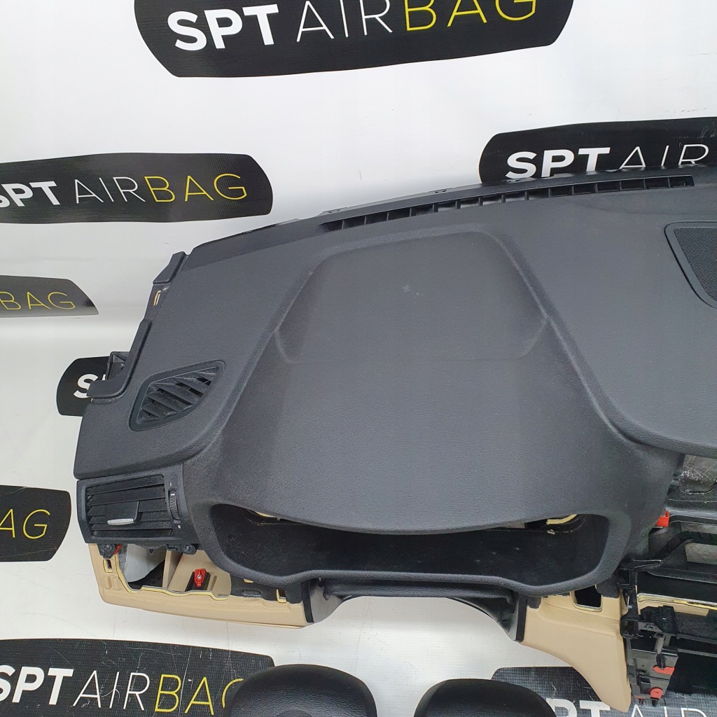 фото №7, Bmw x3 f25 x4 f26 приборная панель панель  org подушки безопасности подушка безопасности beż dół бежевая