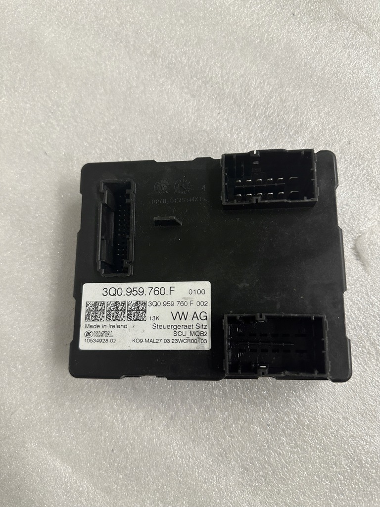 фото №1, !модуль блок керування сидіння 3q0959760f!