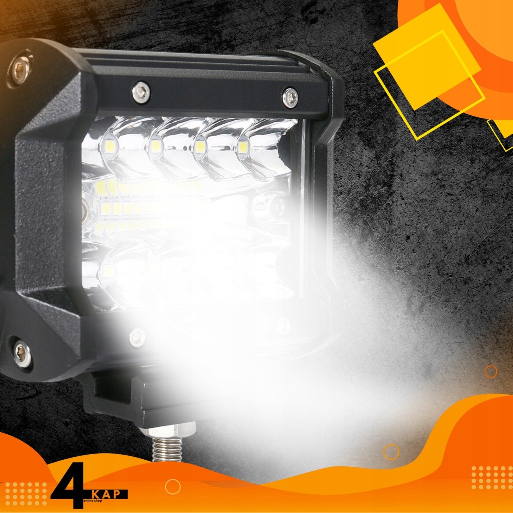 Протитуманна фара led 60w прожектор лампа робоча фара 12v 24v посилена Доставка