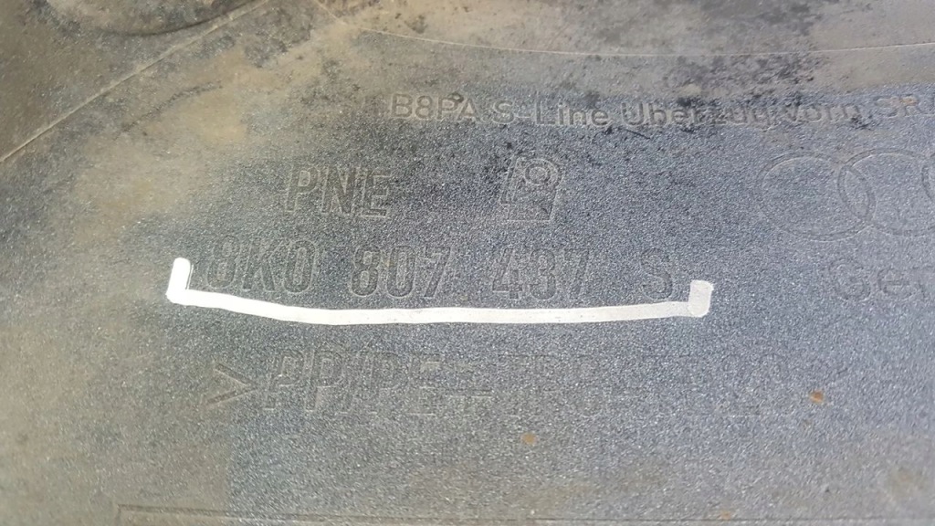 Бампер передний перед - audi a4 b8 lift 8k0 s-line 12-16 Оригинал