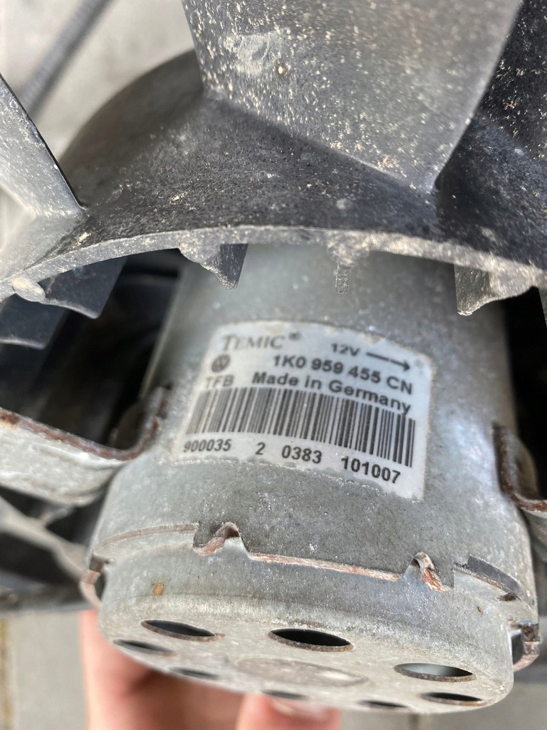 фото №8, Volkswagen оригінальний номер 1k0959455cn двигун електричний, вентилятор радіатора