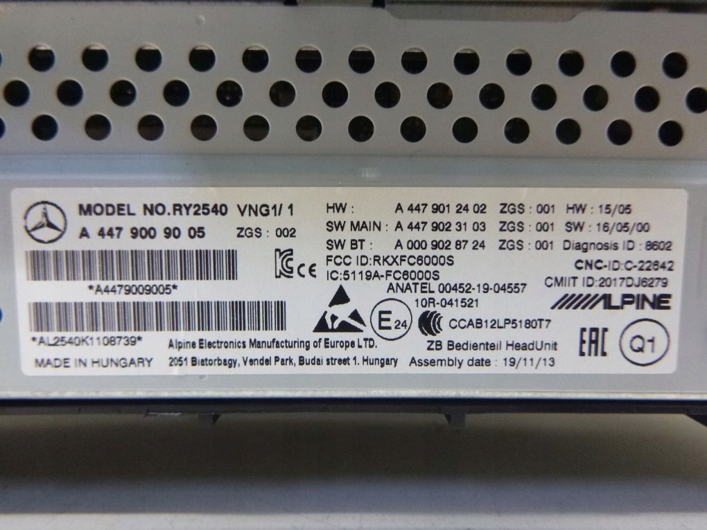 фото №3, Mercedes 447 w447 vito радио радиоприёмник