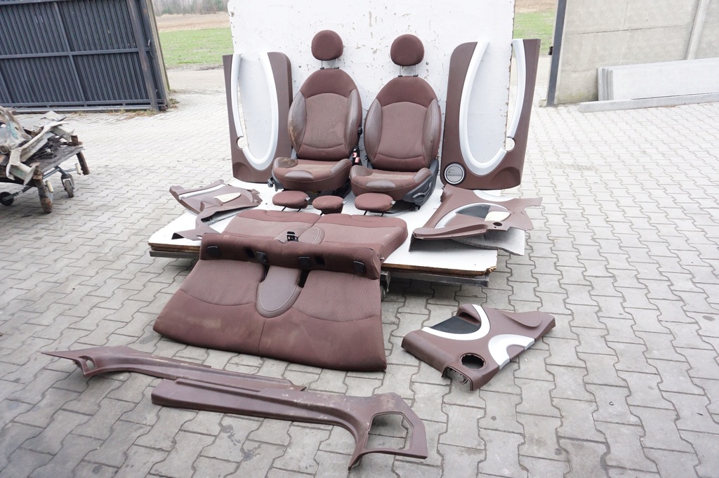 фото №11, Сидіння сидіння напівшкіра підігрів коричневі mini r55 clubman