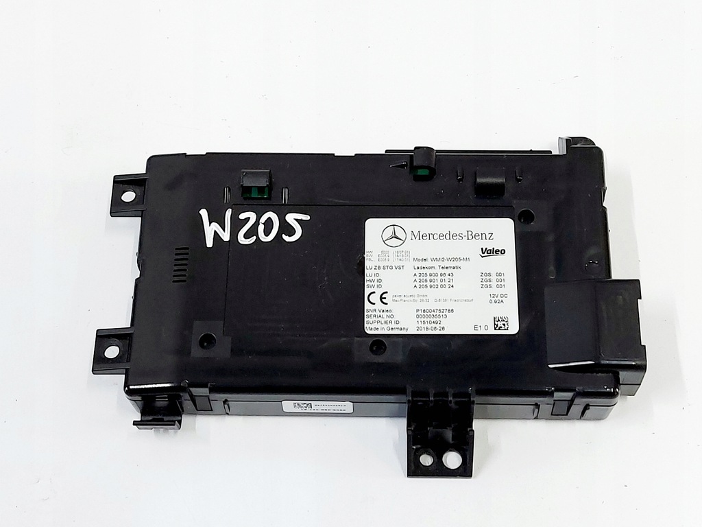 фото №1, C-klasa w205 модуль блок управления telematic lift 18r.
