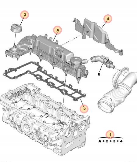 фото №1, Кришка клапанів peugeot оригінальний номер 9806147980