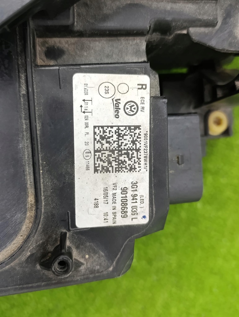 Volkswagen vw passat b8 3g0 фара правий передня перед full led basic європа Оригінал