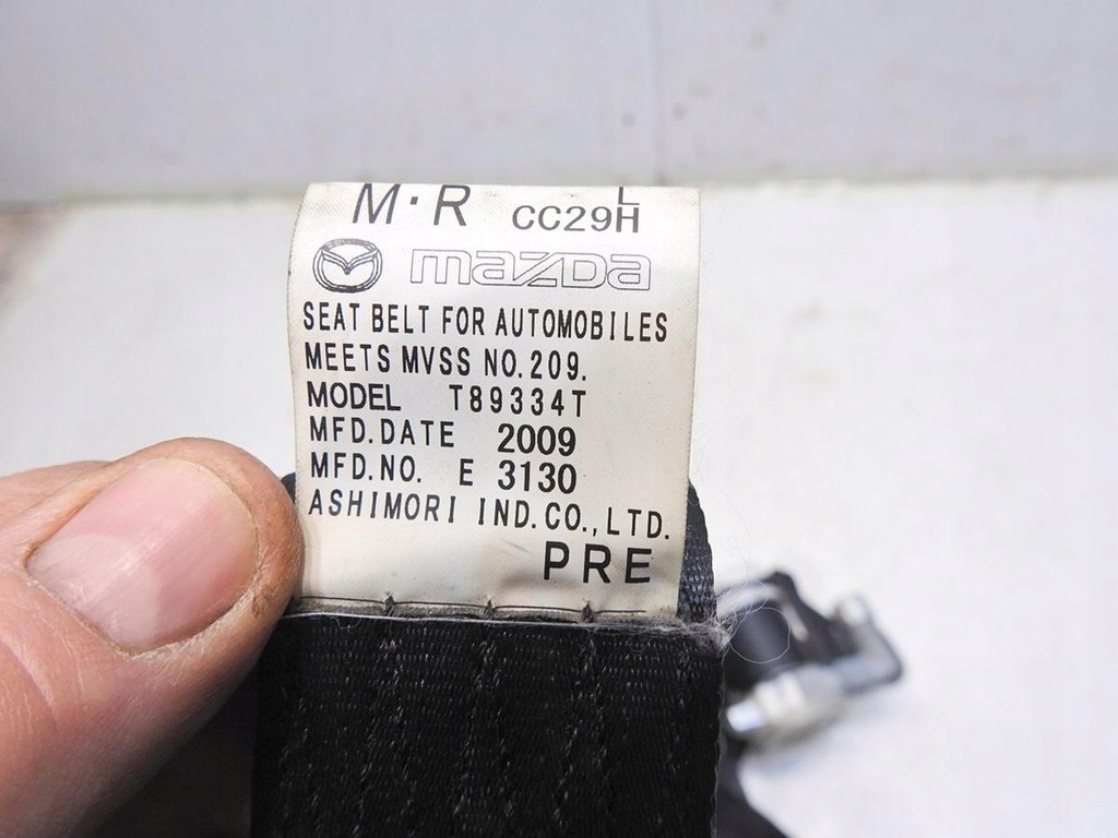 фото №9, Pas безопасности натяжитель левый перед mazda 5 i