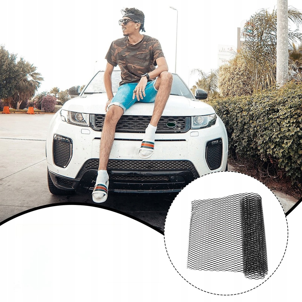 фото №14, Czarna алюмінієва сітка захист бампера do автомобіля