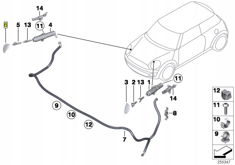Mini права заглушка розпилювача хром r55 r56 Ціна