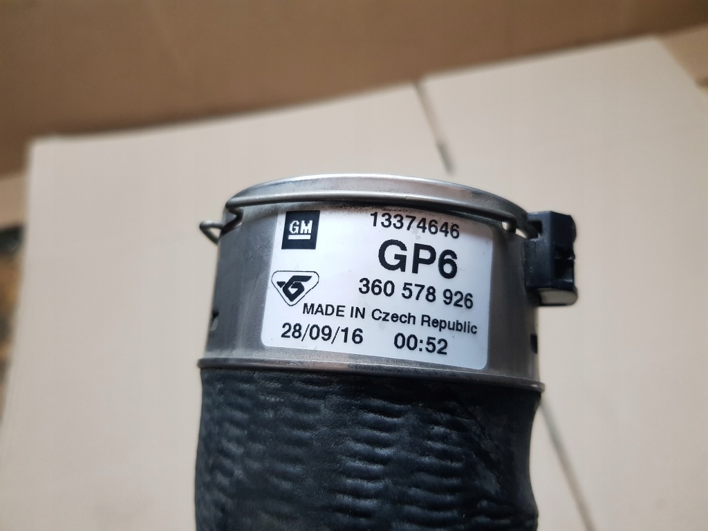 фото №3, Opel astra k 1.4 t труба интеркулер 13374646