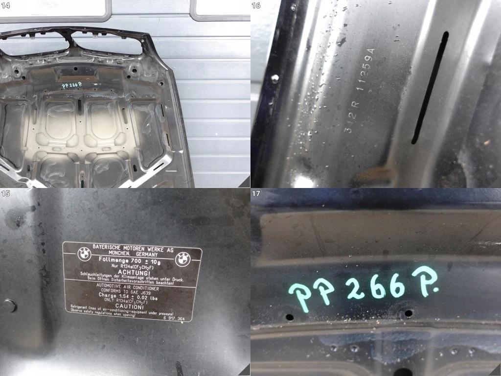 Bmw x5 e70 x6 e71 06-13 рестайлінг  lci капот кришка двигуна bonnet капот перед Зі Шроту