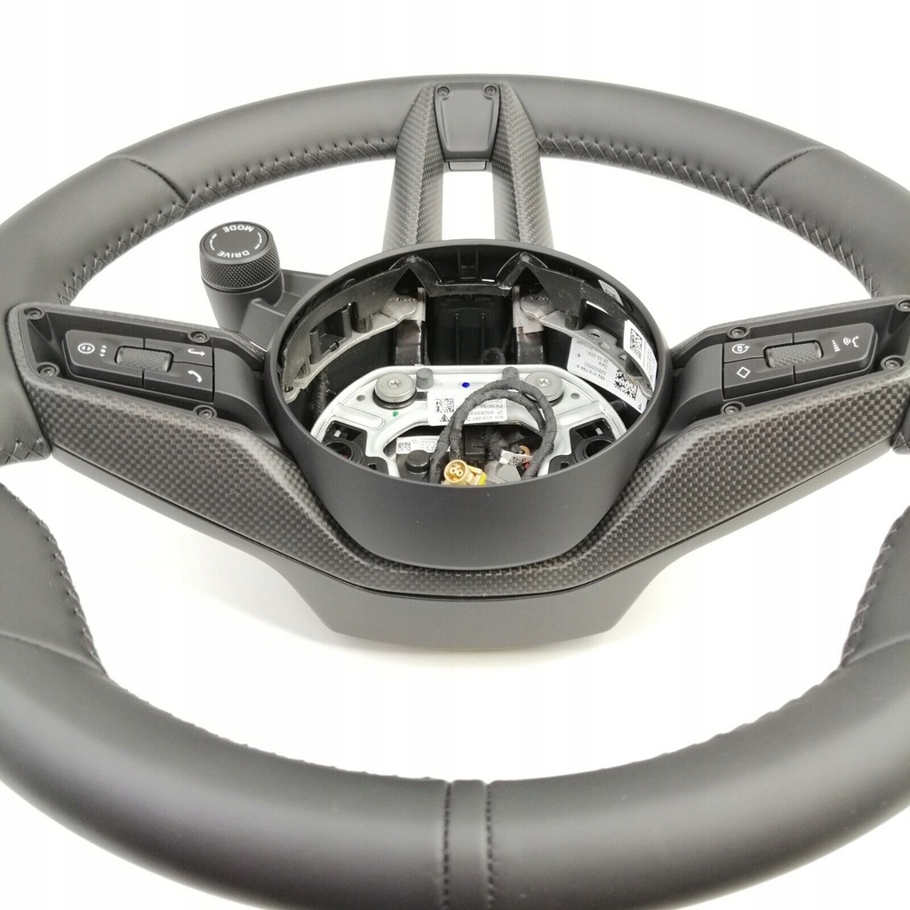 фото №10, Porsche taycan повітропровід czarna шкіра рамка карбон nowa fv 36cm