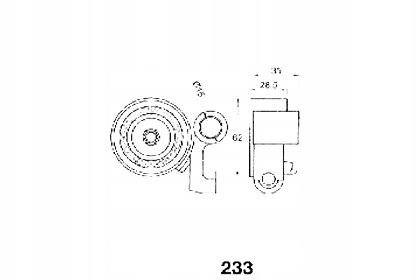 фото №2, Japko 45233 натягувач, ремінь розподільного валу