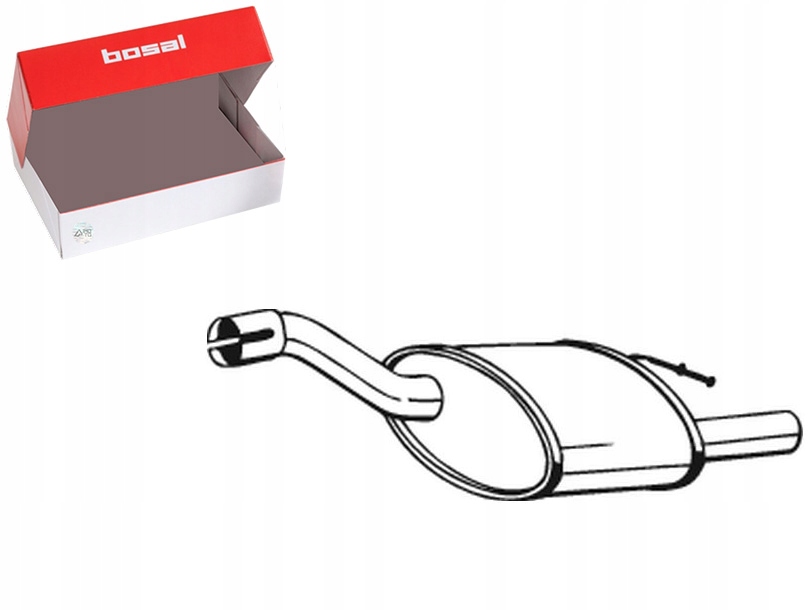 Купити Гасник системи випускний задній ford focus 1 1.6 10.98-11.04 bosal