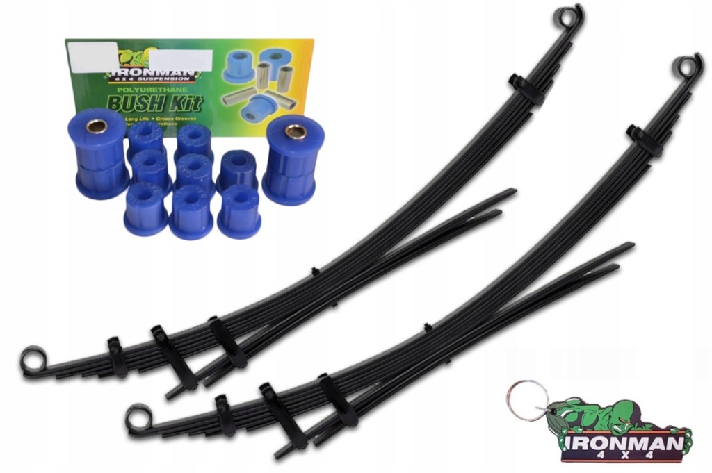 фото №1, Усиленные рессоры пара +2 cale задняя + втулки samurai ironman