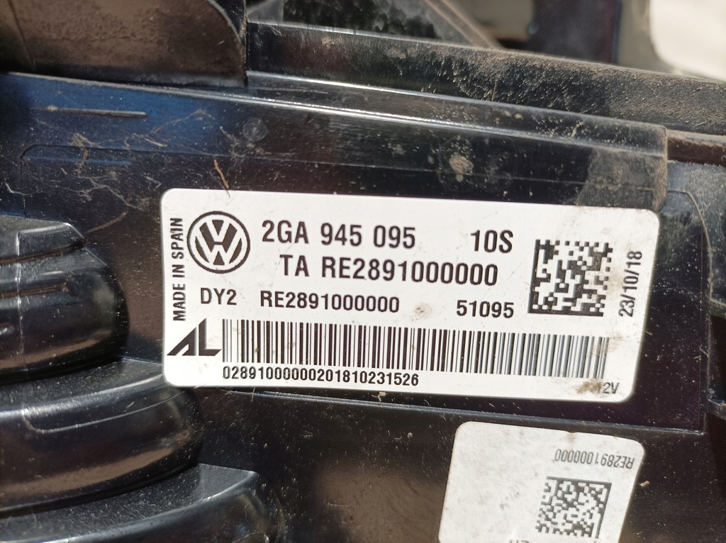 фото №7, Volkswagen оригінальний номер 2ga945095 лампа задня комбінована