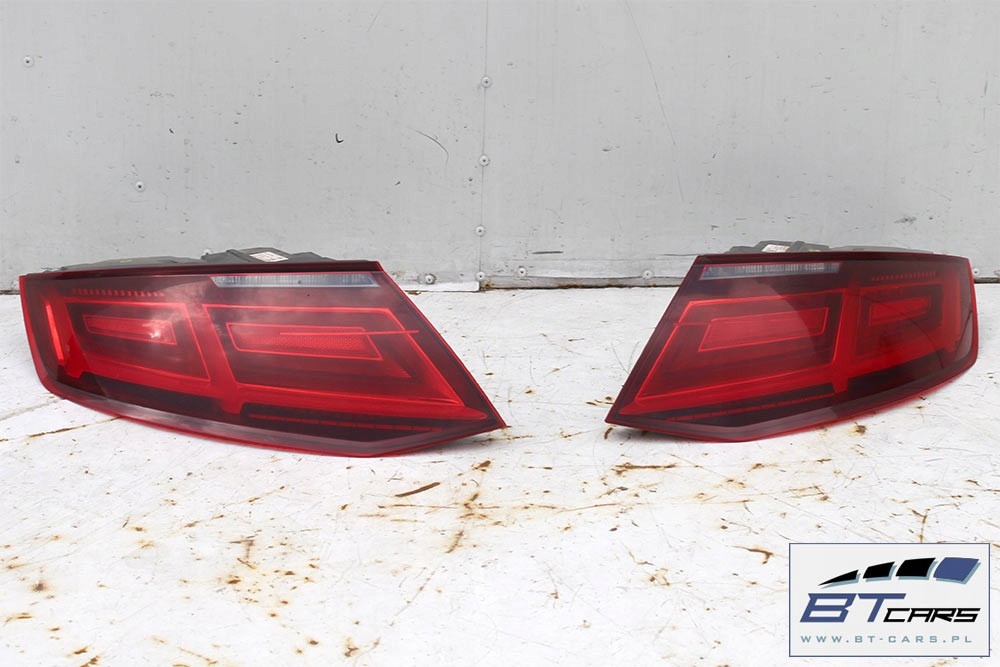 фото №11, Audi tt 8s задняя бампер задний + крышка багажника багажника + лампы лампа led 8s цвет c