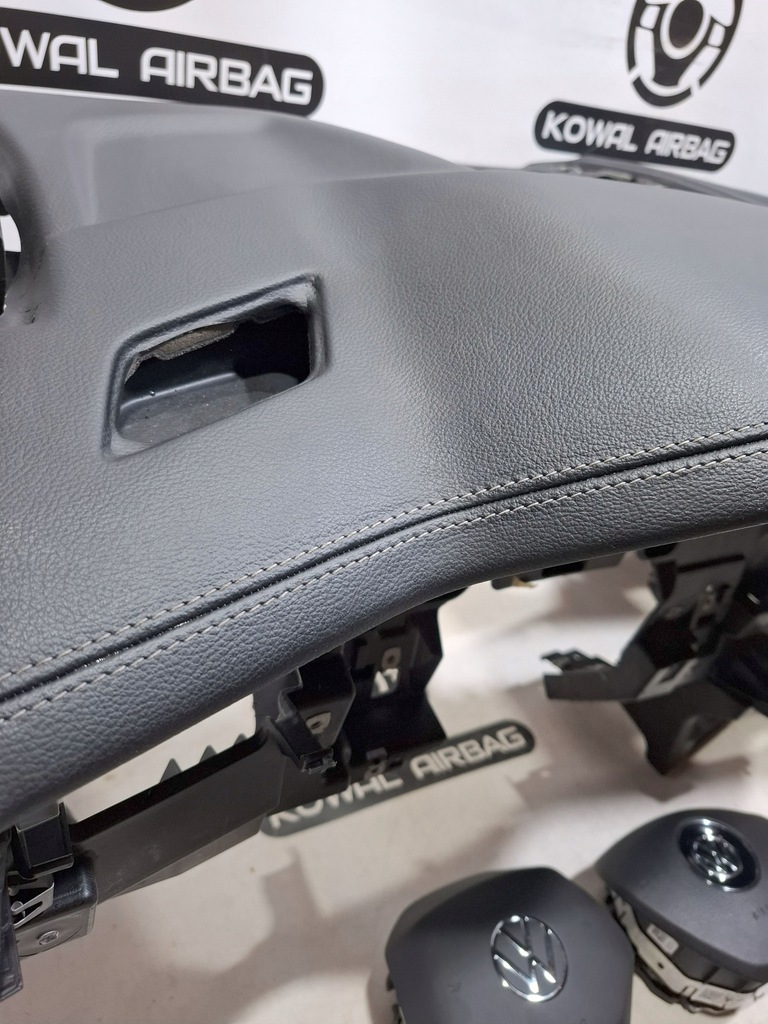 фото №7, Vw touareg 3 iii 760 панель приладів консоль подушка безпеки подушки безпеки ремені оригінал матеріал