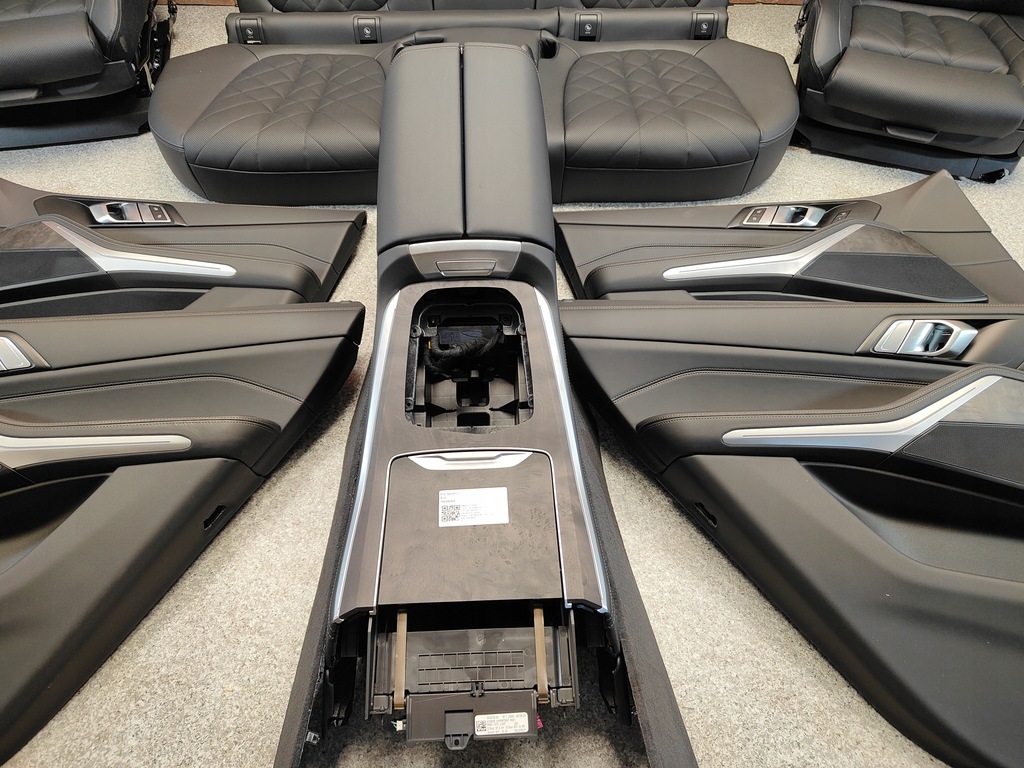 фото №8, Bmw x5 g05 lci оббивка сидіння обшивки m набір sport czarna шкіра europa