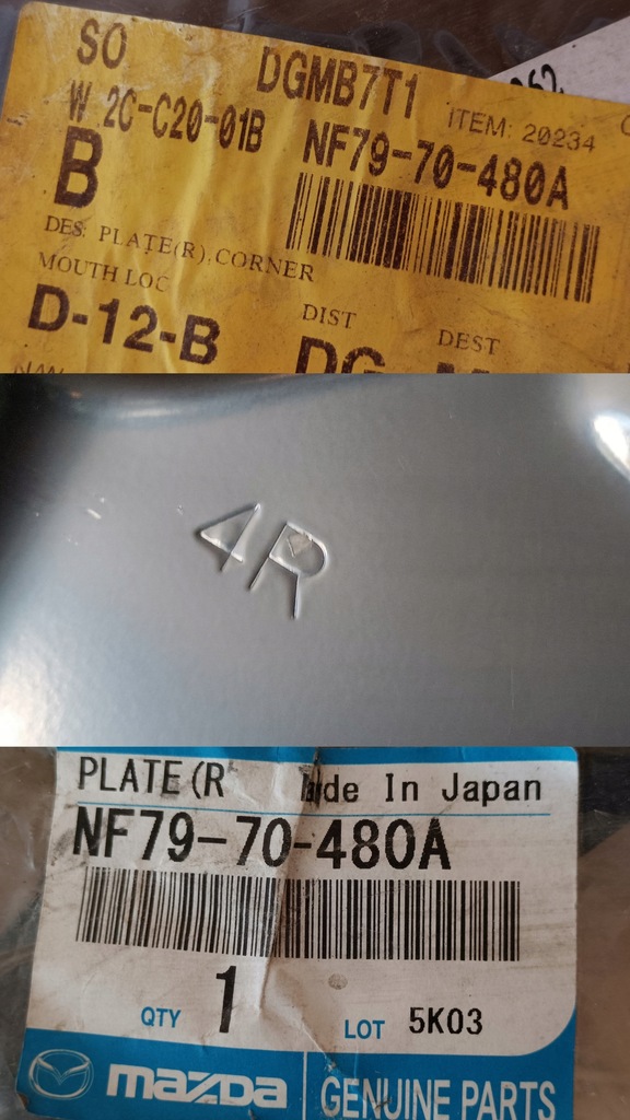 фото №10, Mazda mx-5 miata кронштейн разъём крепления лампы правый задняя nf79-70-480a