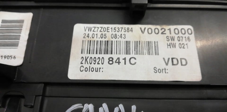 фото №5, Caddy 2.0 sdi 04r.- лічильник прилади 2k0920841c