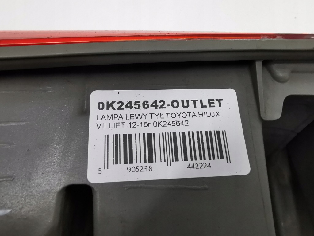 фото №12, Лампа левый задняя toyota hilux vii lift 12-15r 0k245642