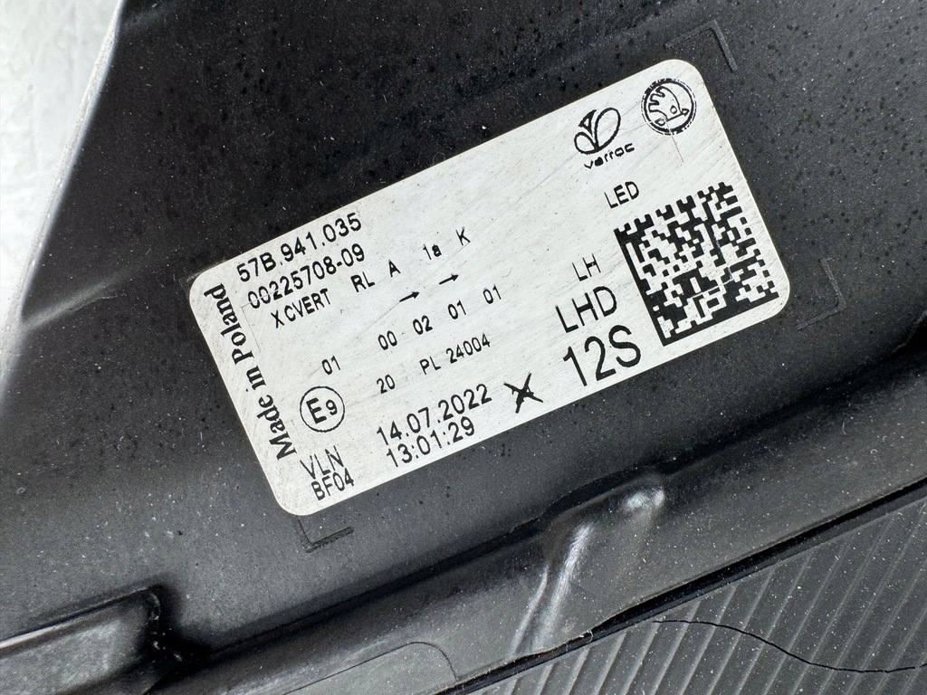 фото №5, Skoda karoq lift левая лампа full led