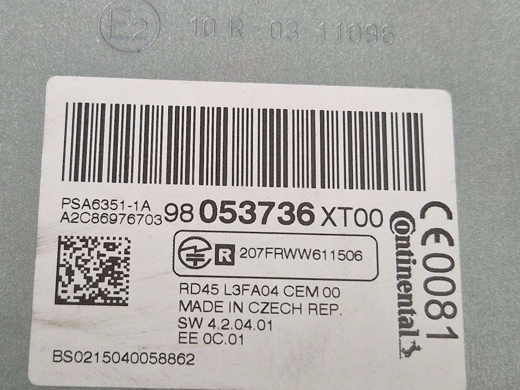 фото №6, Peugeot 3008 i 2014 панель / радиопроигрыватель cd/dvd/gps