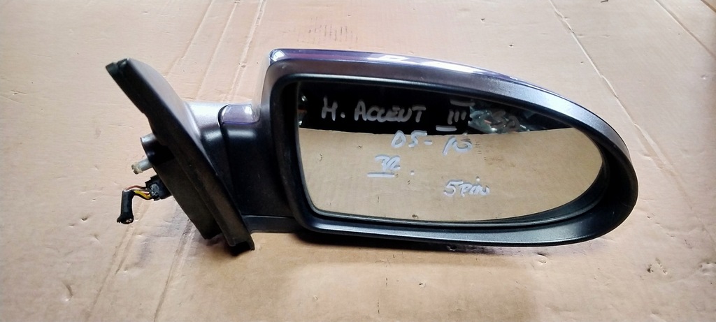 фото №1, Hyundai accent iii 3d 05-10 зеркало правое 5pin
